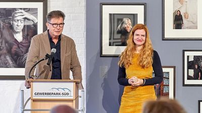 Fotograf Michael Dannenmann und Kuratorin Dr. Sandra Abend