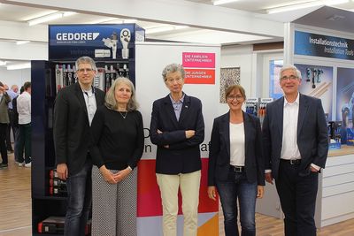 Dr. Christian Dowidat, Karen Dowidat, geschäftsführende Gesellschafterin GEDORE Werkzeugfabrik GmbH & Co. KG, Dr. Juliane Kronen, Martina Grünewald-Ernst und Lothar Grünewald