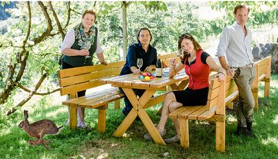 Mutter Martha Polz und Schwester Elisabeth Polz und Thomas und Christian Polz