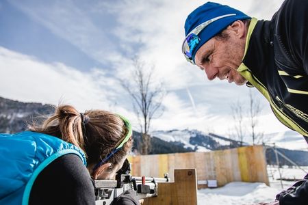 Gerade gelernt: Beim Volksbiathlon in Hochfilzen messen sich Amateure
