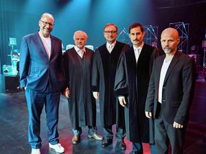 Alexander van Dülmen (Produzent), Bernhard Schütz, Rainer Bock, Clemens Schick, RP Kahl (Regisseur) Alexander van Dülmen (Produzent), Bernhard Schütz, Rainer Bock, Clemens Schick, RP Kahl (Regisseur)
