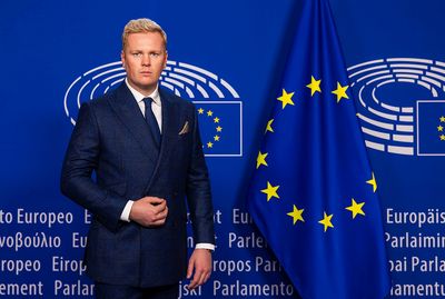 Leon Löwentraut im Europäischen Parlament in Brüssel 