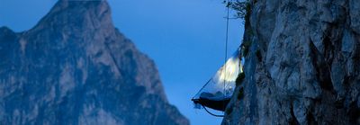 Übernachten in der Felswand in Pfronten im Allgäu