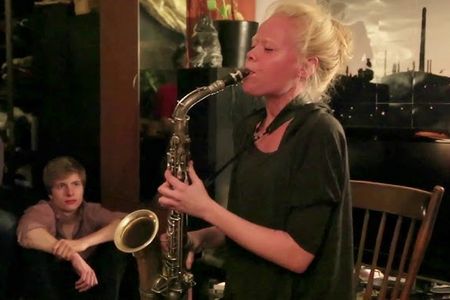 Saxophonistin Mette Rasmussen