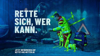 Bei der neuen Kampagne für die Björn Steiger Stiftung setzt Loup auf eindringliche Emotionen. Thema: Missstände im Rettungswesen