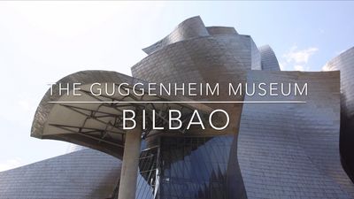 Das Guggenheim Museum in Bilbao von Frank Gehry wäre ohne die spektakulären Kunstwerke von Richard Serra undenkbar