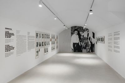 Blick in die Ausstellung VIER AKTIONEN