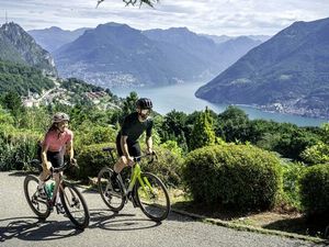 Direkt vom Ufer des Luganersees führen die neuen Gravelbike-Routen in die umliegenden Berge Direkt vom Ufer des Luganersees führen die neuen Gravelbike-Routen in die umliegenden Berge