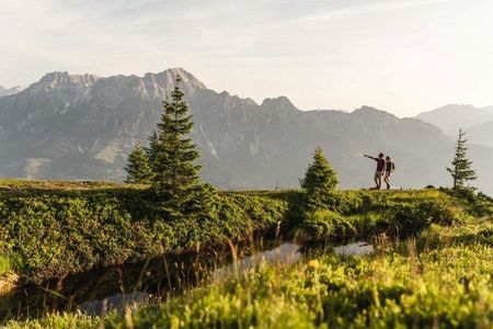 Heute dieser Weg, morgen ein anderer: Das Hotel Der Löwe dient als Basislager für Wandertage rund um Leogang
