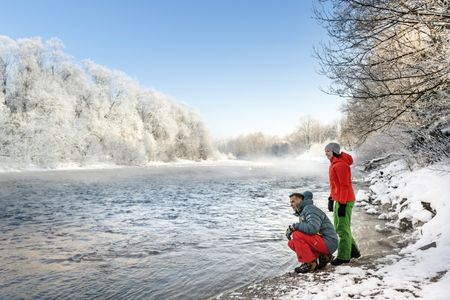 An der Isar gibt es auch im Winter viel zu entdecken