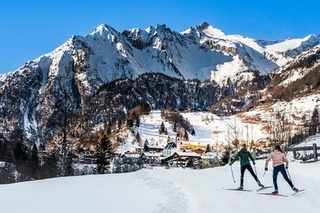 Langlaufen in Prägraten in Osttirol/Österreich ist nicht nur eine gesunde Betätigung im Winter, sondern auch landschaftlich ein Erlebnis