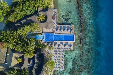 Seit 2025 ist das ehemalige Centara Grand Island Resorts & Spa im Süd-Ari-Atoll Teil von The Centara Collection und läuft unter dem neuen Namen Machchafushi Island Resort & Spa Maldives