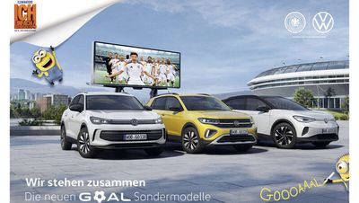 Die Minions und die Nationalmannschaft treten für VW auf 