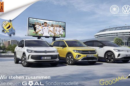 Die Minions und die Nationalmannschaft treten für VW auf 