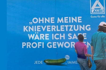 Bringt zum Schmunzeln: die neuen Aldi-Nord-Plakate