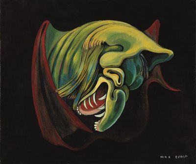 Max Ernst: Der Kopf des "Hausengels“, 1937, Öl auf Leinwand