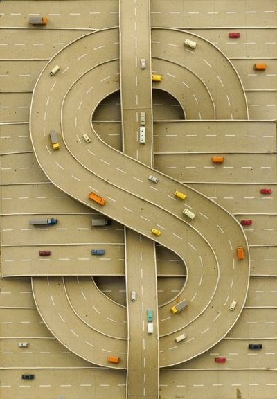 Thomas Bayrle: $, 1981