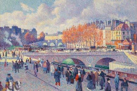 Maximilien Luce: Die Seine bei der Pont Saint-Michel, 1900, Öl auf Leinwand, 89,2 x 116,2 cm, Sammlung Hasso Plattner, Museum Barberini, Potsdam
