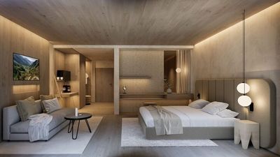 Die neuen Suiten des Südtiroler Naturhotel Molin vereinen natürliche Materialien und ein modernes Design