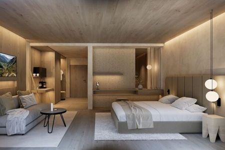 Die neuen Suiten des Südtiroler Naturhotel Molin vereinen natürliche Materialien und ein modernes Design