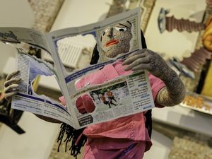 Chaw Ei Thein: Artists’ Street, 2025, Self-Portrait as Stuffed Doll 2004–08