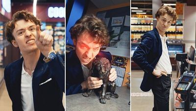 Jeremy Kreulig ist der Mittelpunkt der Edeka-Ausbildungskampagne Komm in die Gruppe