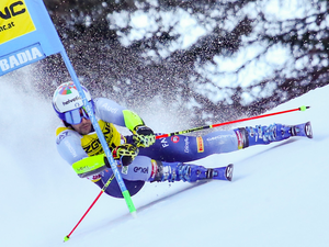 Herausforderung für Profis und Besucher: Die steile „Gran Risa"-Piste Herausforderung für Profis und Besucher: Die steile „Gran Risa"-Piste