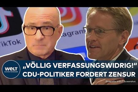 Debatte um Meinungsfreiheit - CDU-Ministerpräsident Günther fordert Medienkontrolle