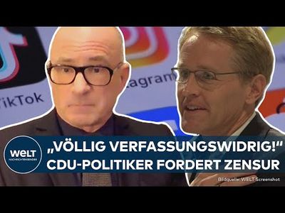 Debatte um Meinungsfreiheit - CDU-Ministerpräsident Günther fordert Medienkontrolle