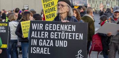 Kundgebung von Amnesty und weiteren Organisationen für einen gerechten Frieden in Palästina und in Israel am 18. Oktober in Berlin