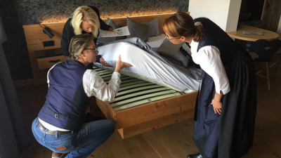 Top-Matratzen und verstellbare Lattenroste auf dem Bett sind für Füssens zertifizierte Schlafgastgeber eine Selbstverständlichkeit