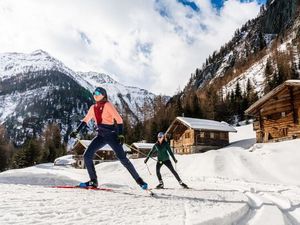 Langlaufen in Prägraten in Osttirol/Österreich ist nicht nur eine gesunde Betätigung im Winter, sondern auch landschaftlich ein Erlebnis