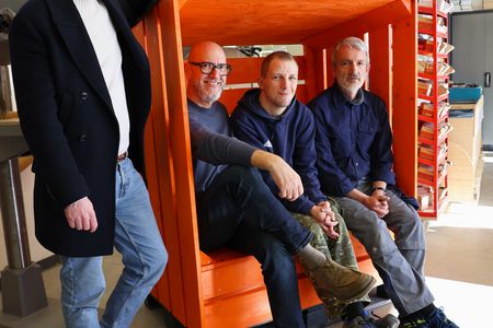 Lucas Reuter, Frank Sautter, Florian Wasserbäch und Georg Walz 