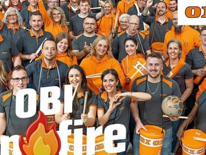 Obi trommelt sich ein für die Fußball-EM Obi trommelt sich ein für die Fußball-EM