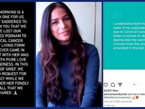Die Stories und Feed-Posts hat Poonam Pandey mittlerweile wieder gelöscht Die Stories und Feed-Posts hat Poonam Pandey mittlerweile wieder gelöscht