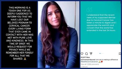 Die Stories und Feed-Posts hat Poonam Pandey mittlerweile wieder gelöscht