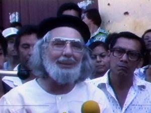 Einer der bekanntesten Befreiungstheologen: der Priester und Dichter Ernesto Cardenal, zeitweise Kulturminister in der Sandinista-Regierung in Nicaragua Einer der bekanntesten Befreiungstheologen: der Priester und Dichter Ernesto Cardenal, zeitweise Kulturminister in der Sandinista-Regierung in Nicaragua