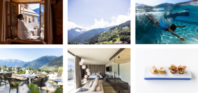 Sonne, Entspannung, Stil, gutes Essen und Wein – all das finden Urlauber im Hotel Weisses Kreuz in Burgeis und genießen dort das Leben, statt sich zu stressen