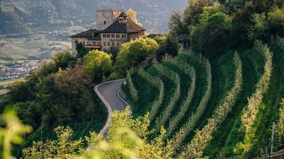 Historisch spannend und landschaftlich imposant ist der „Kulturweg“, der ab dem Hotel Laurin in Dorf Tirol startet