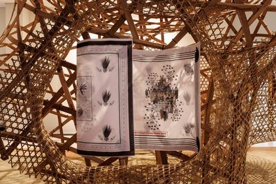 Ausstellungsansicht: Charity Atukunda, Gloria Kiconco und Liz Kobusinge / Stiftung Humboldt Forum im Berliner Schloss 