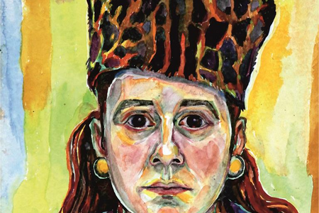 Bettina Heinen-Ayech (1937-2020) Selbstbildnis mit Mütze, 1968