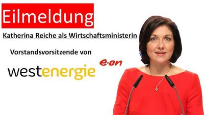 Die Benennung der eher weniger bekannten Katherina Reiche (CDU) zur künftigen Wirtschaftsministerin zeige, dass die Union sich das Amt nicht zutraue