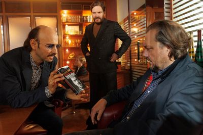 Alexander Landmann (Leon Ullrich), Alex Allonge (Daniel Brühl) und Micha Hartung (Charly Hübner)