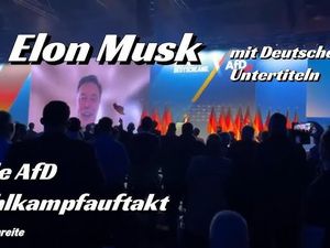 Elon Musk bei AfD-Wahlkampfauftakt zugeschaltet Elon Musk bei AfD-Wahlkampfauftakt zugeschaltet