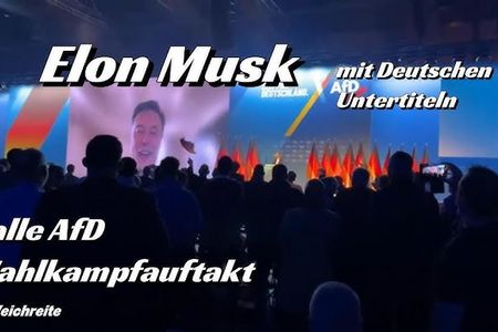 Elon Musk bei AfD-Wahlkampfauftakt zugeschaltet