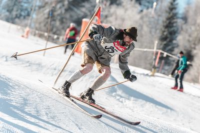 Nostalgie-Skilauf in Leogang