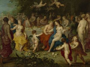 Hendrik van Balen, Das Hochzeitsfest des Bacchus und der Ariadne, um 1606/1607 Hendrik van Balen, Das Hochzeitsfest des Bacchus und der Ariadne, um 1606/1607