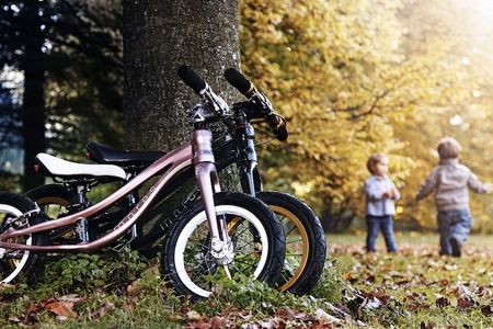 Das Petitpierre ist gefertigt wie ein High-End-Sportgeraet fuer Erwachsene, denn Kinder haben nicht etwa geringere Beduerfnisse an ihr Rad
