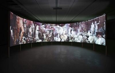 Ausstellung Forum Expanded Installation Afterimage von Clemens von Wedemeyer