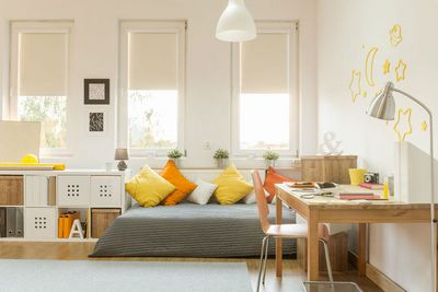 Der Arbeitsplatz im Schlafzimmer